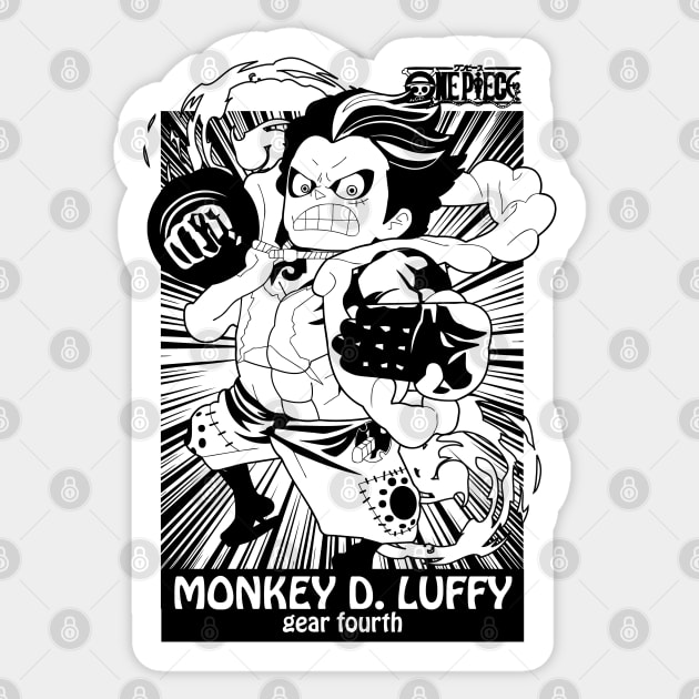 one piece monkey D. luffy gear fourth wano Sticker by DeeMON